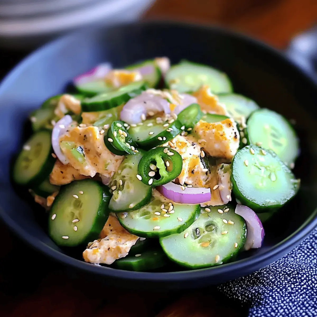 Jalapeno Popper Cucumber Salad: A Cool, Spicy Treat!