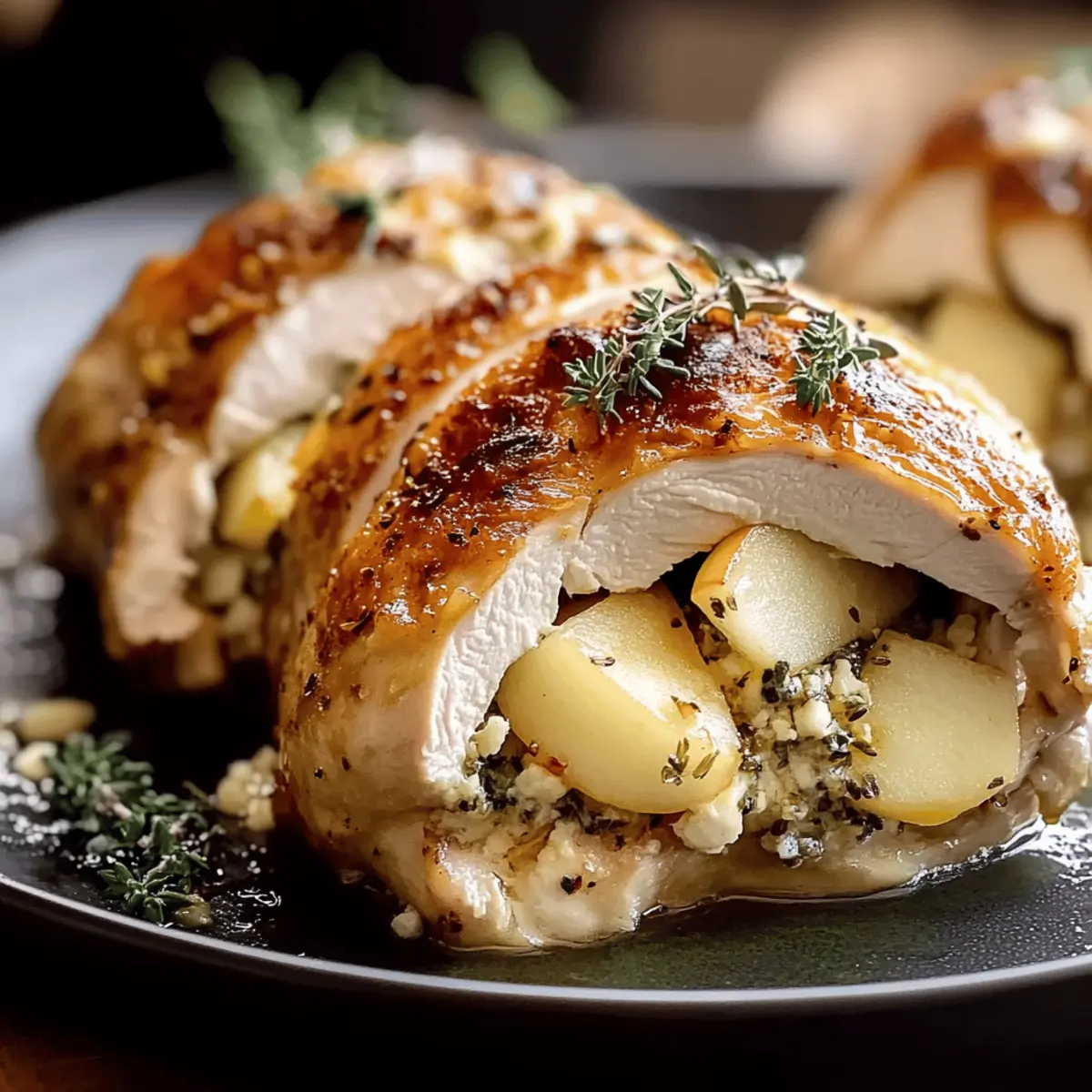 Savory Apple and Brie Stuffed Chicken for a Cozy Dinner
