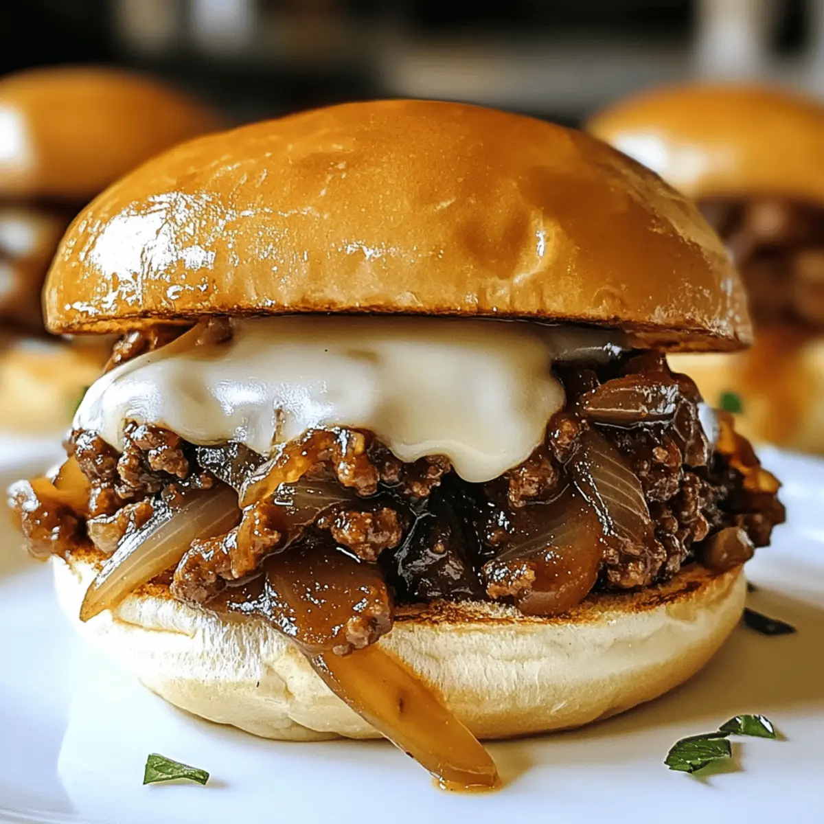 Savory French Onion Beef Sloppy Joes to Satisfy Cravings