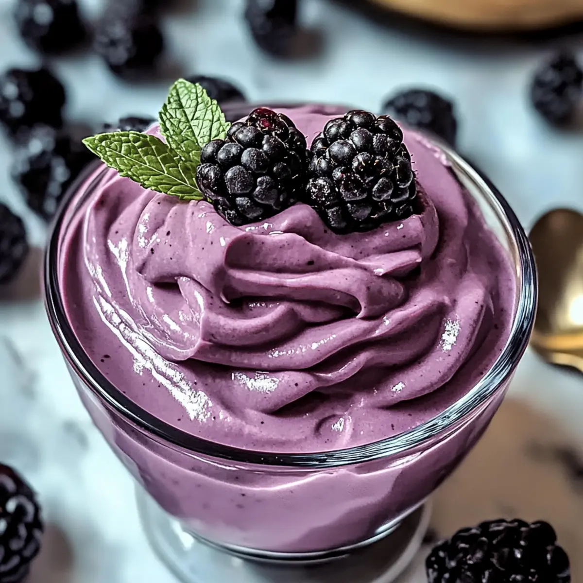 Blackberry Bliss: Creamy Mousse for a Sweet Escape
