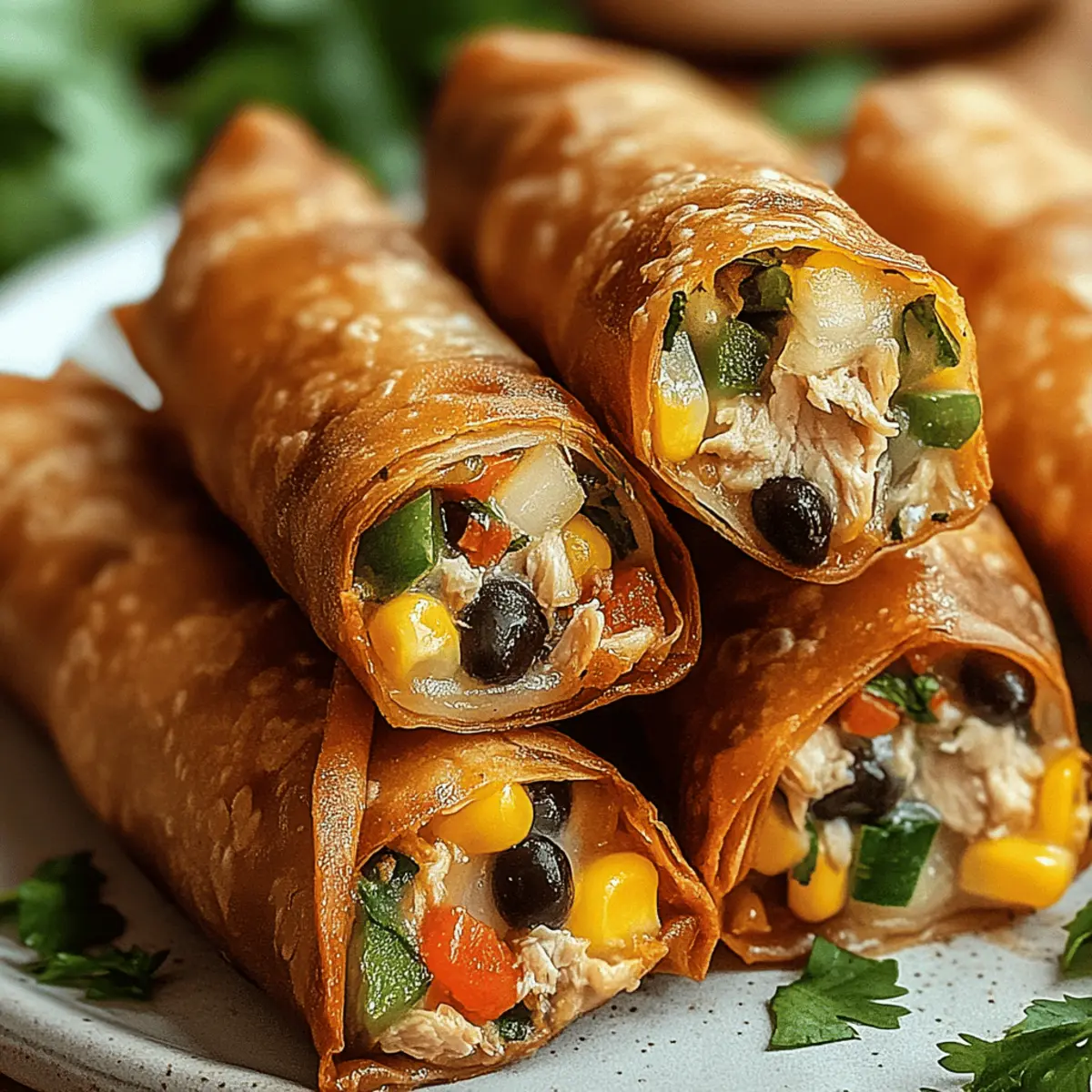 Irresistibly Crunchy Southwest Chicken Egg Rolls Recipe