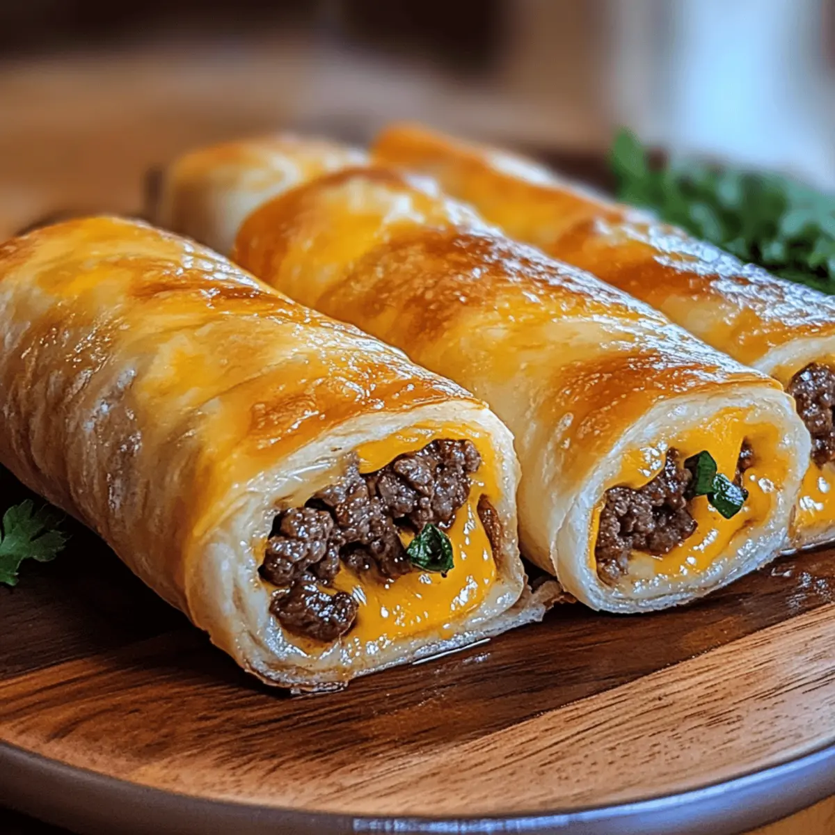 Garlic Butter Beef Cheeseburger Rollups for Your Next Comfort Meal