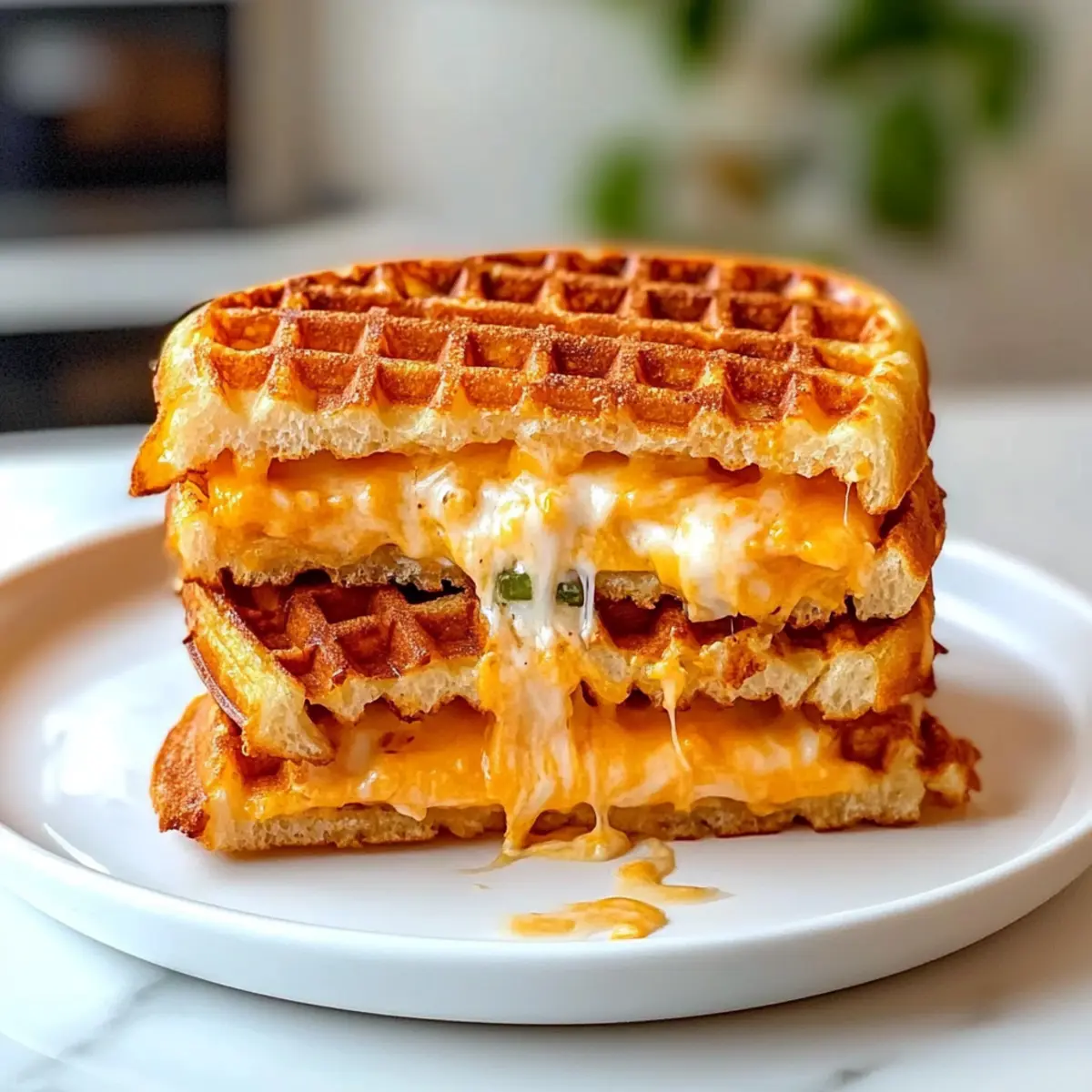 Irresistible Low Carb Grilled Cheese Chaffle You’ll Crave