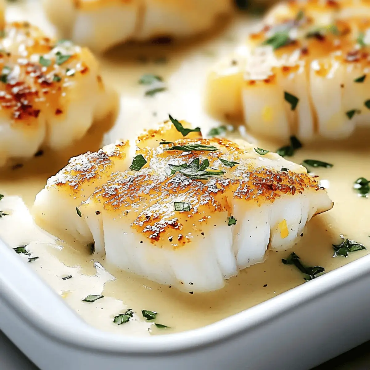 Delicious Baked Cod in Coconut Lemon Cream Sauce Tonight