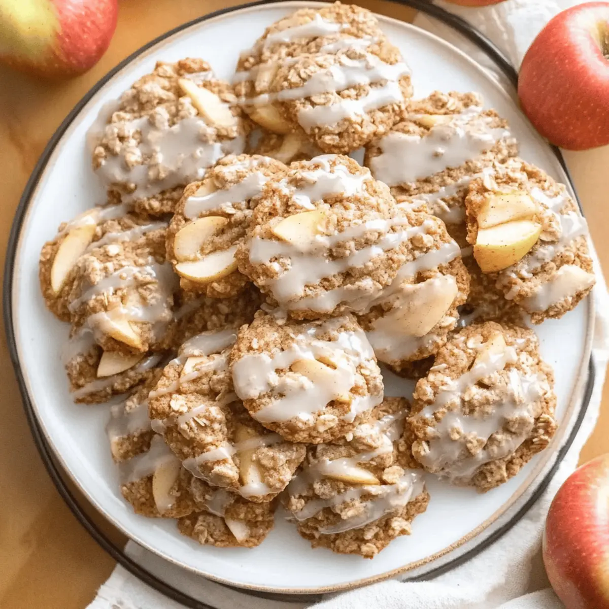 Soft Apple Cinnamon Oatmeal Cookies for Cozy Mornings