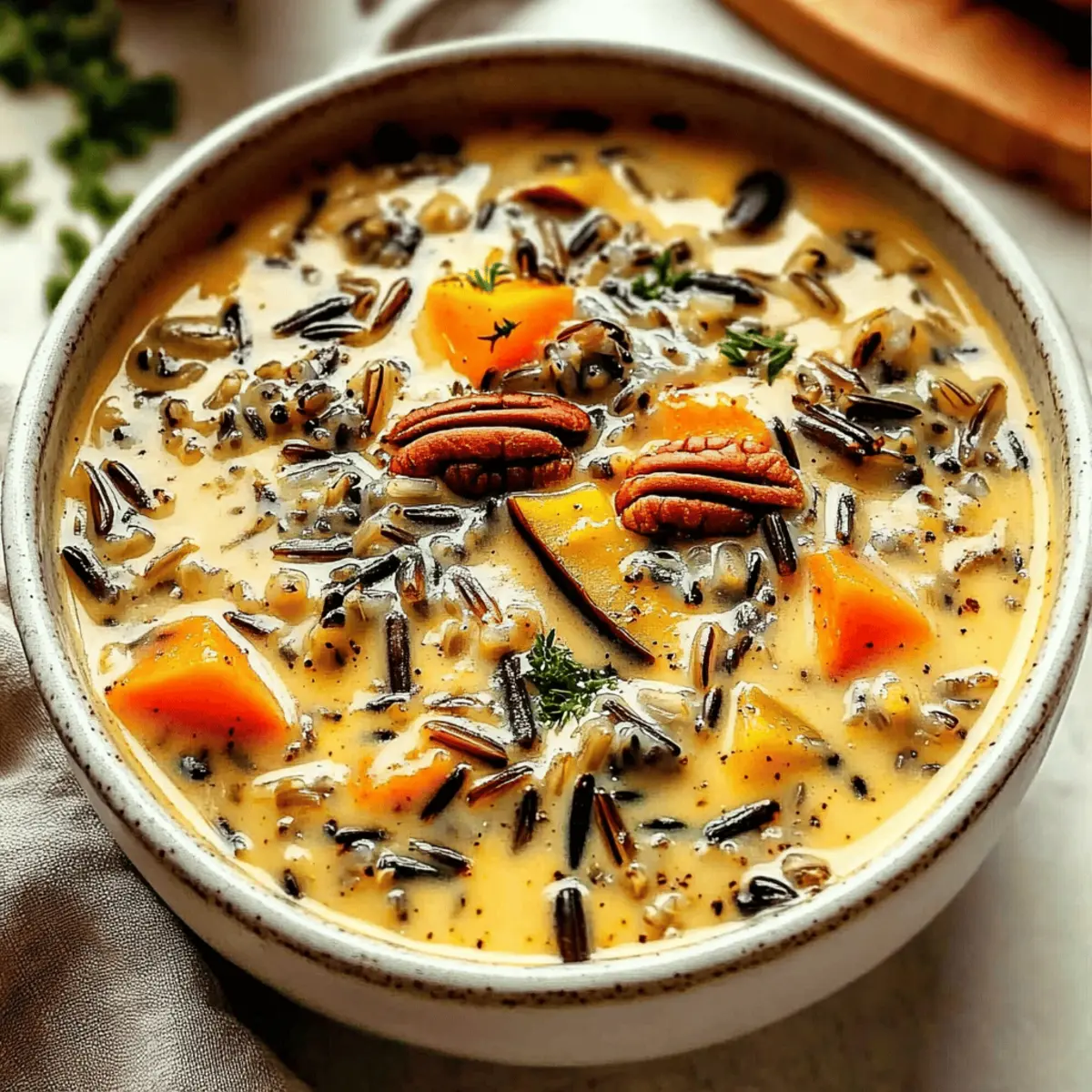 Autumn Wild Rice Soup plysbe
