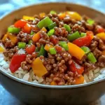 Beef Pepper Rice Bowl