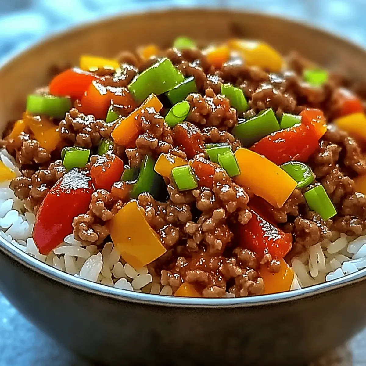 Beef Pepper Rice Bowl: A Savory Delight for Any Night