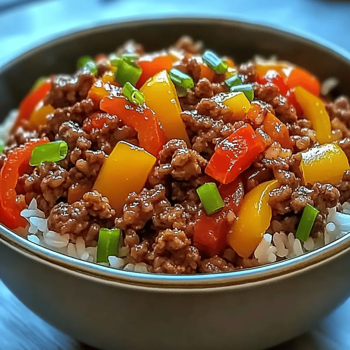 Beef Pepper Rice Bowl wingr8