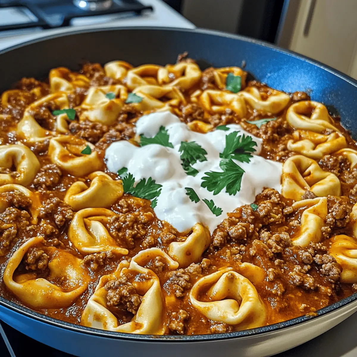 Cheesy Beef Enchilada Tortellini srnmtb