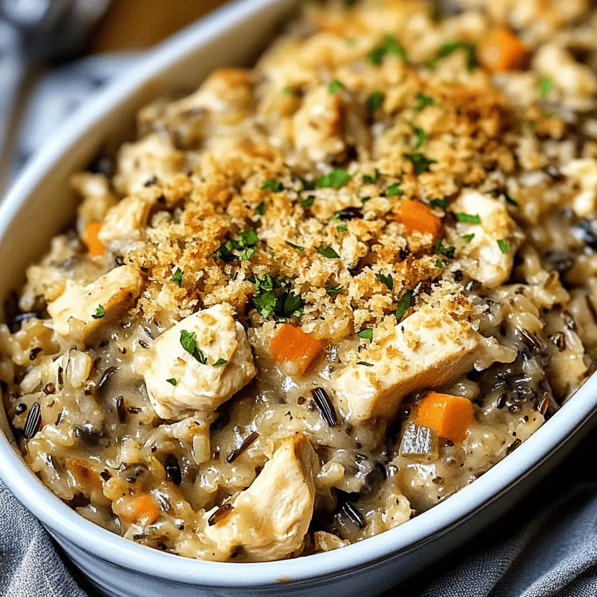 Chicken Wild Rice Casserole giwftm