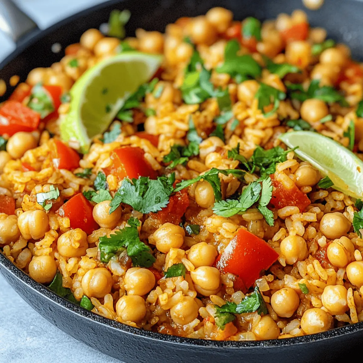 Chickpea and Rice Skillet: A Flavorful One-Pan Delight