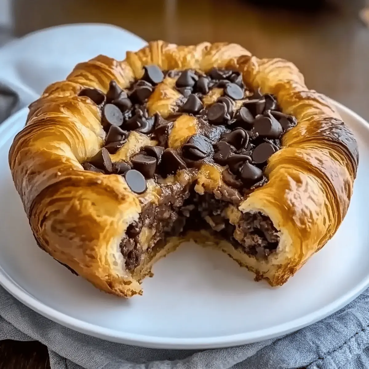 Chocolate Croissant Breakfast Bake bkasrf