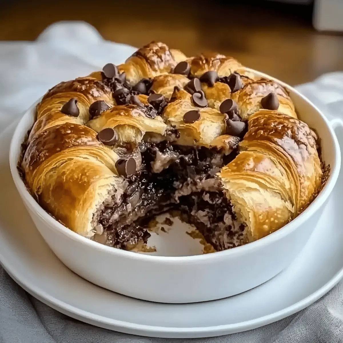 Chocolate Croissant Breakfast Bake fnmnfw