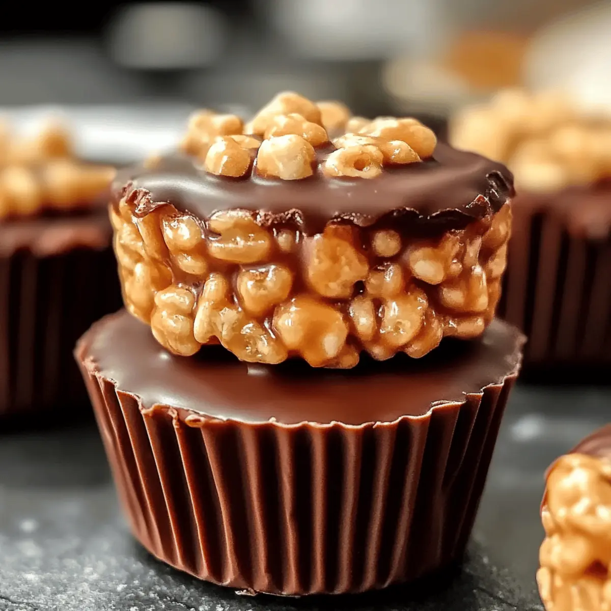 Chocolate Peanut Butter Rice Krispie Cups v2chdc