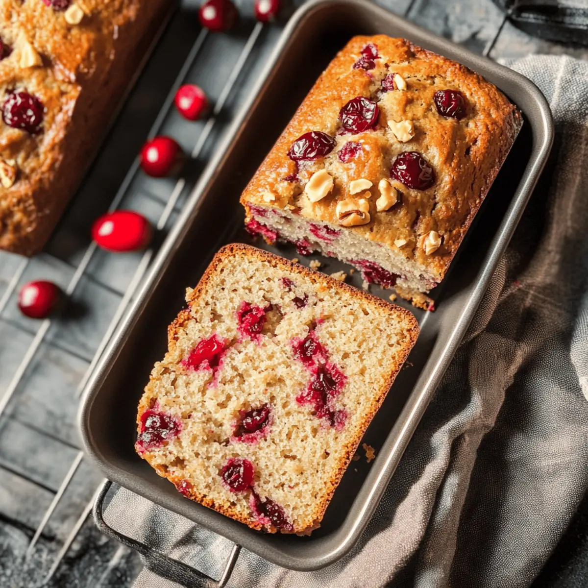 Warm and Cozy Cranberry Walnut Bread for Fall Gatherings