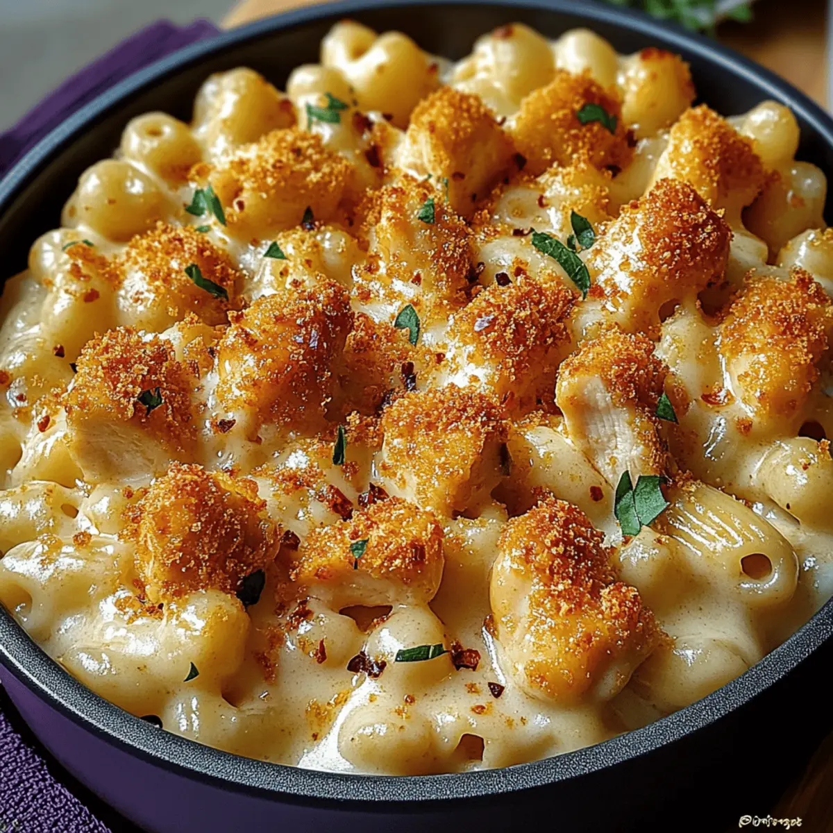 Creamy Honey Pepper Chicken Mac and Cheese gn0zlf