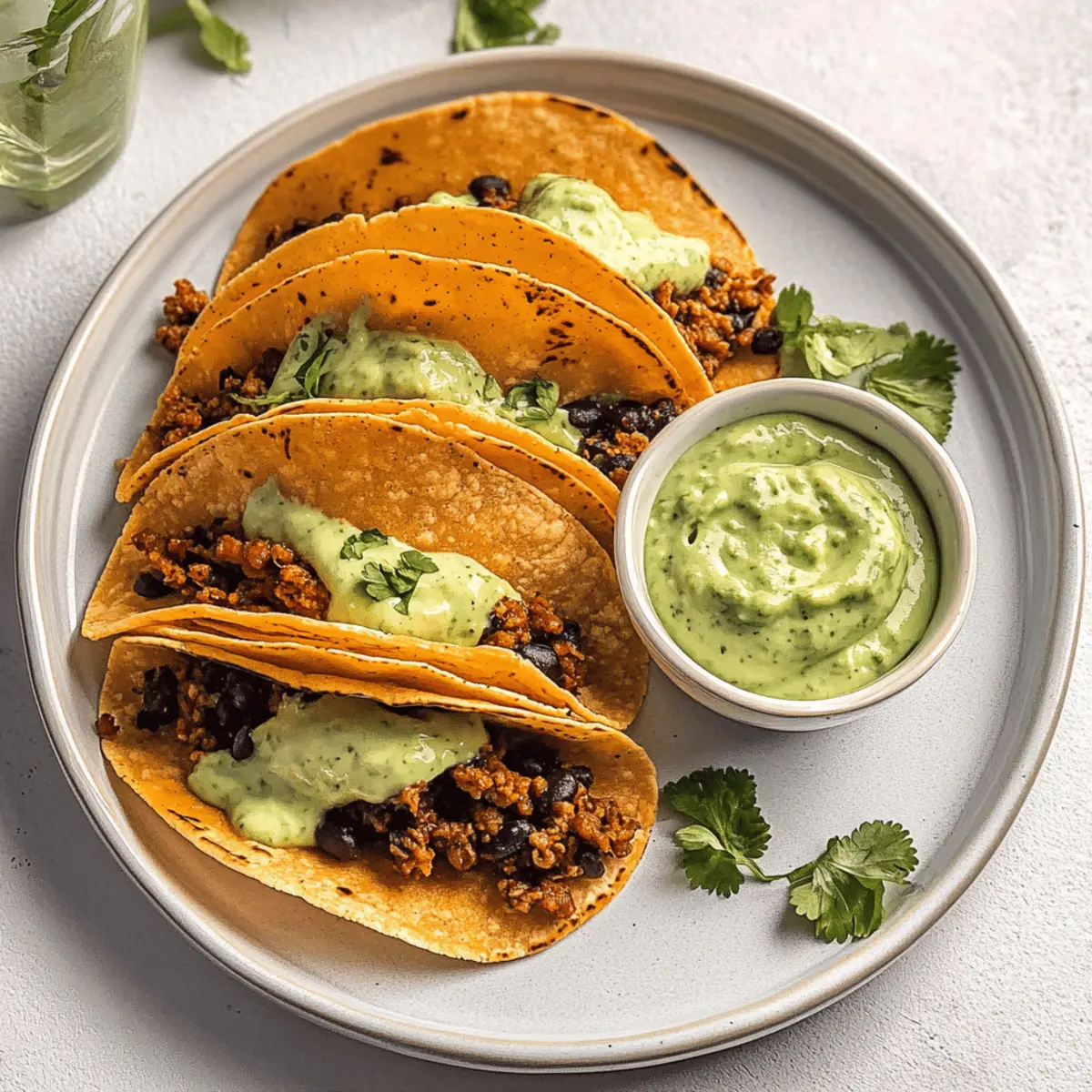 Crispy Baked Ground Turkey Tacos with Avocado Sauce vukkg8
