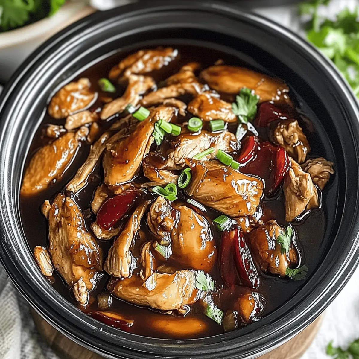 Crock Pot Bourbon Chicken mshdbf