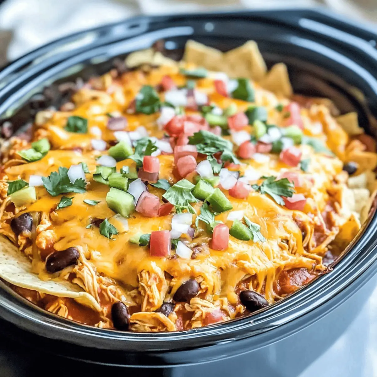 Crockpot Chicken Enchilada Casserole csgmey