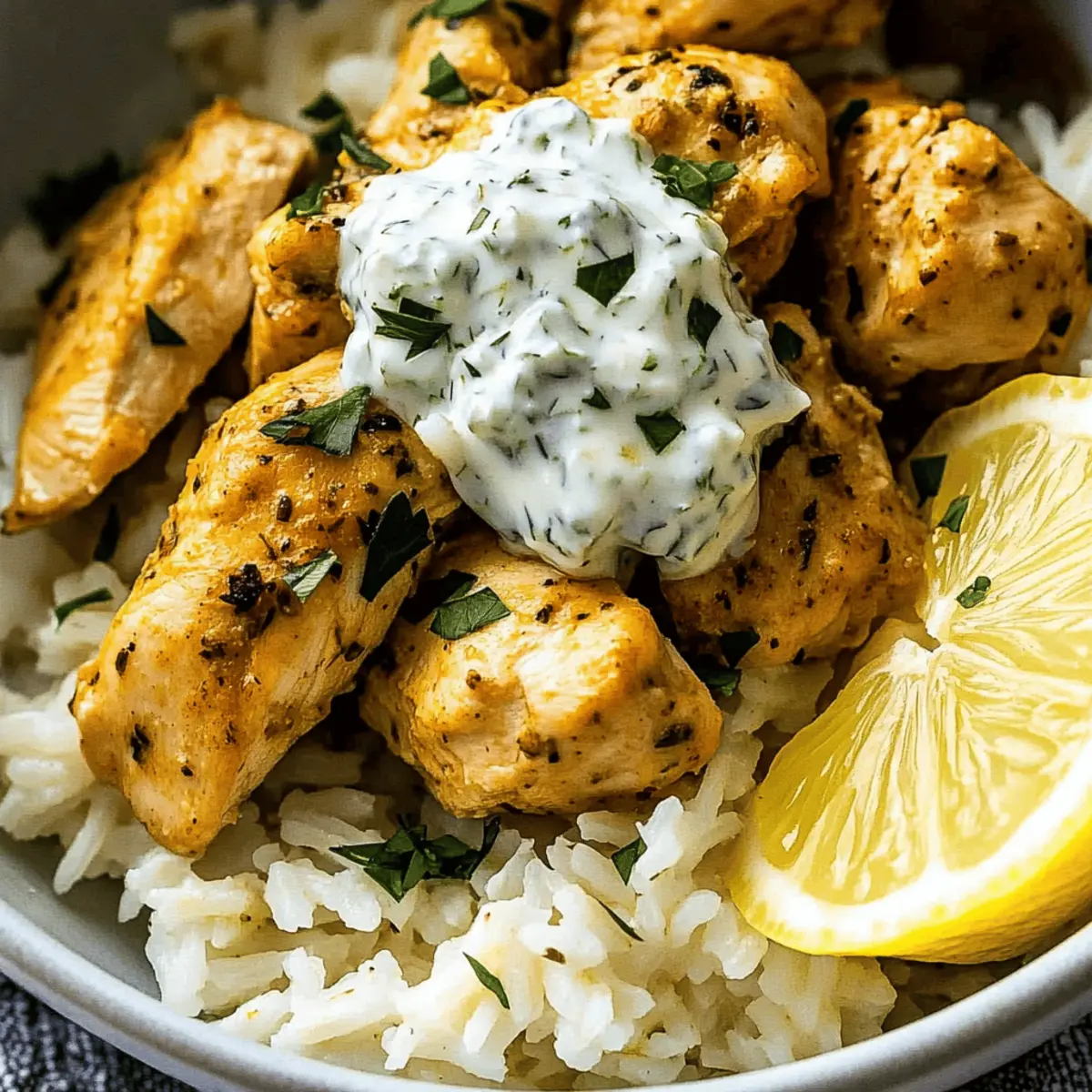 Dump and Bake Chicken Tzatziki Rice q7vkw6