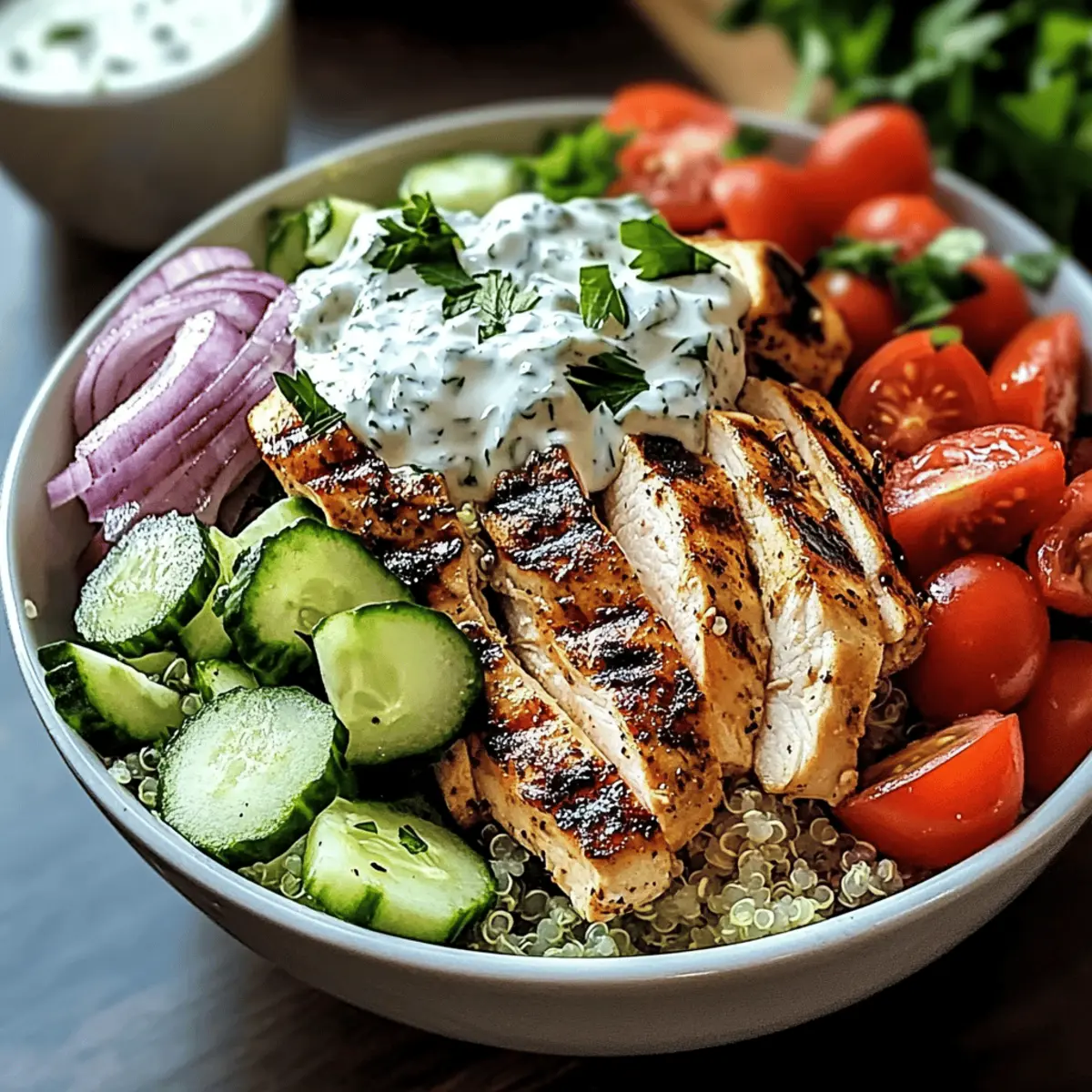 Greek Chicken Gyro Bowls: Healthy, Customizable Delight!