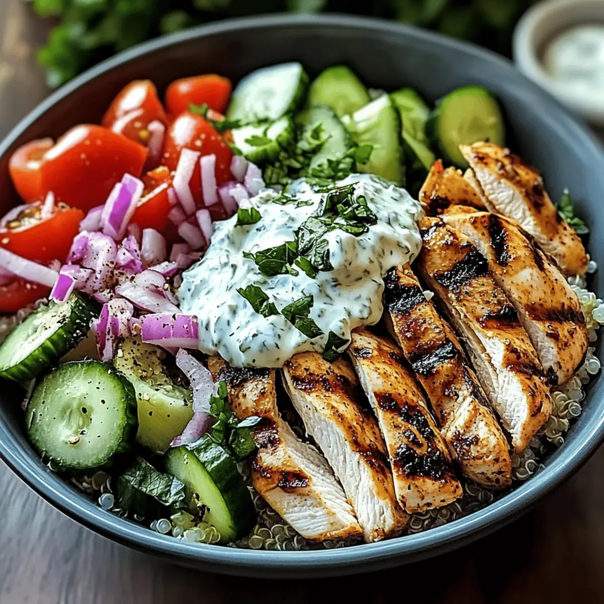 Greek Chicken Gyro Bowls dnc5jd