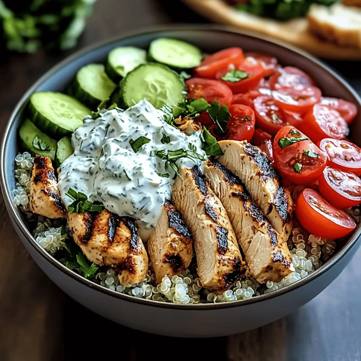 Greek Chicken Gyro Bowls ir2thw
