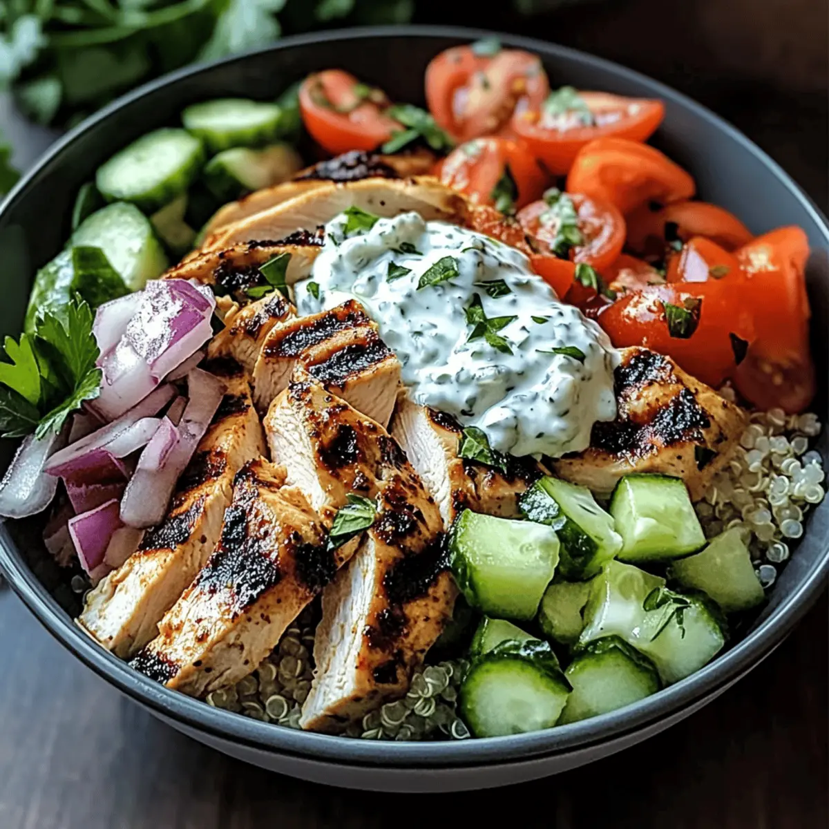 Greek Chicken Gyro Bowls pnhfhv