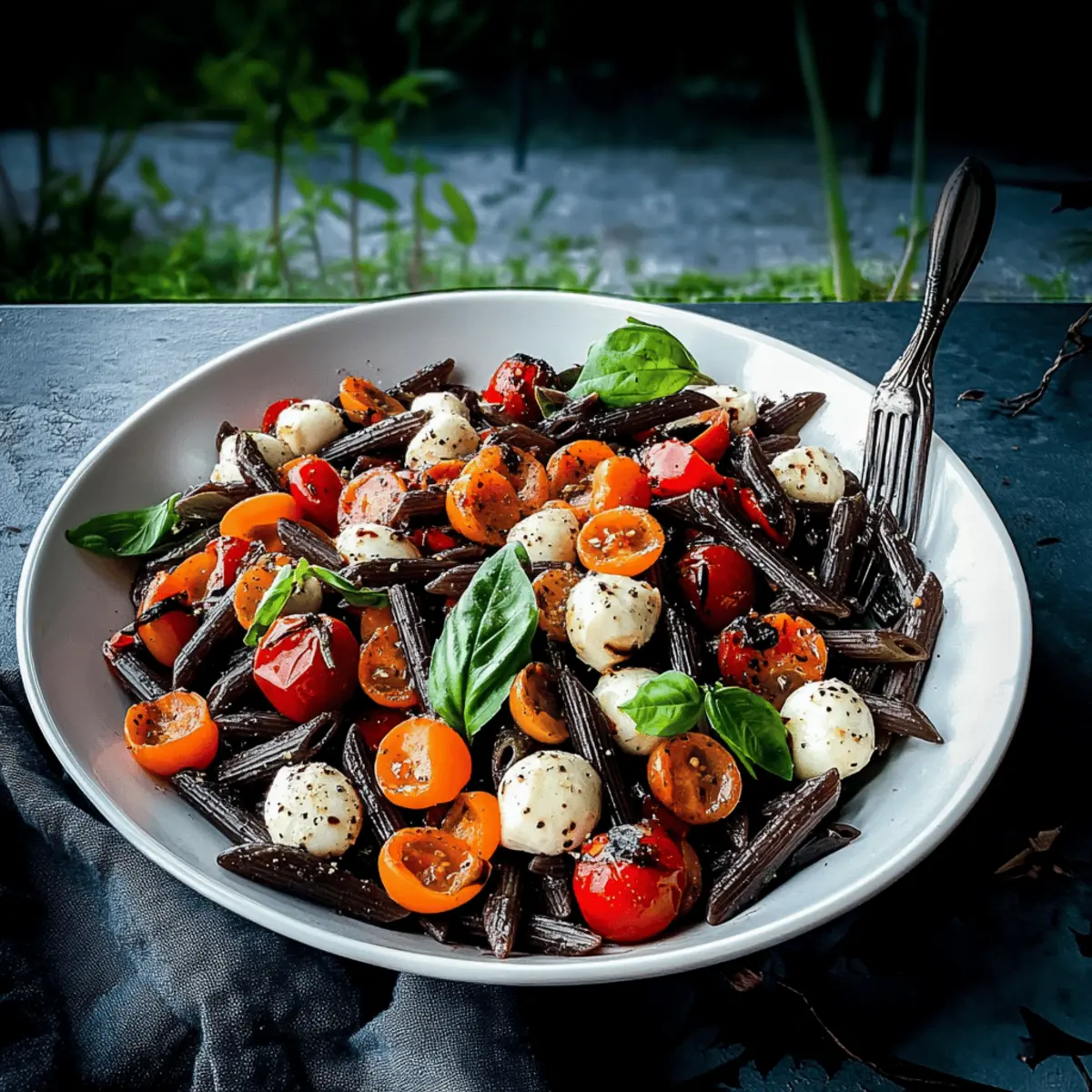Halloween Caprese Pasta Salad ihmqh8