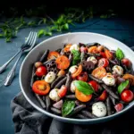 Halloween Caprese Pasta Salad