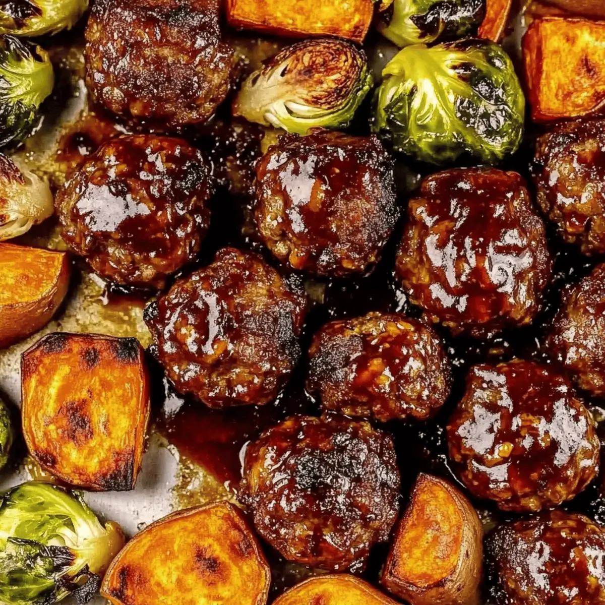 Korean BBQ Meatballs with Roasted Vegetables pilhtm