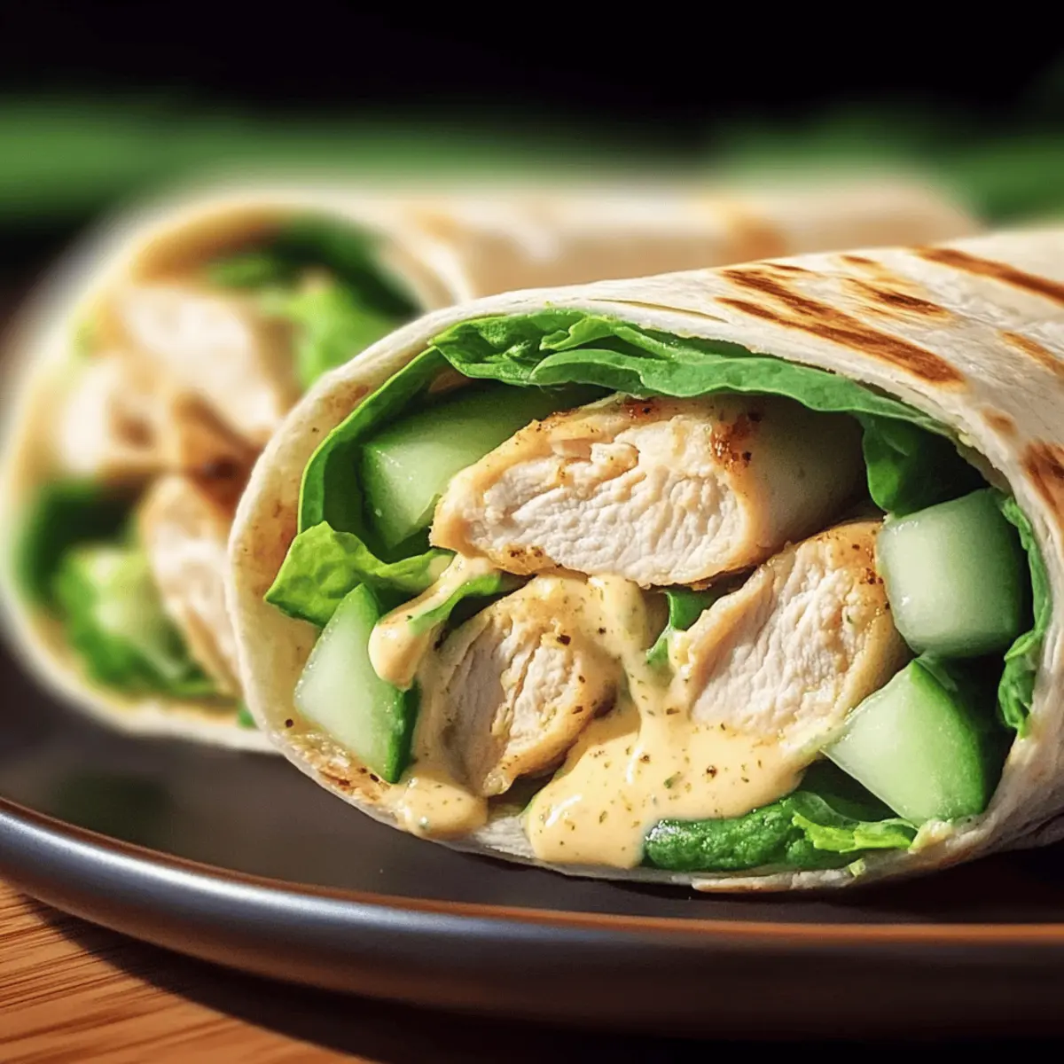 Lemon Pepper Chicken Wraps with Lemon Pepper Sauce peggwg