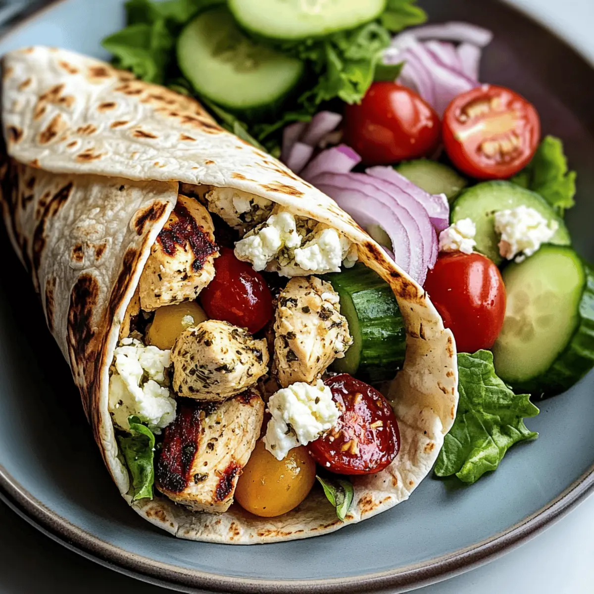 Mediterranean Chicken Wraps fgozdt