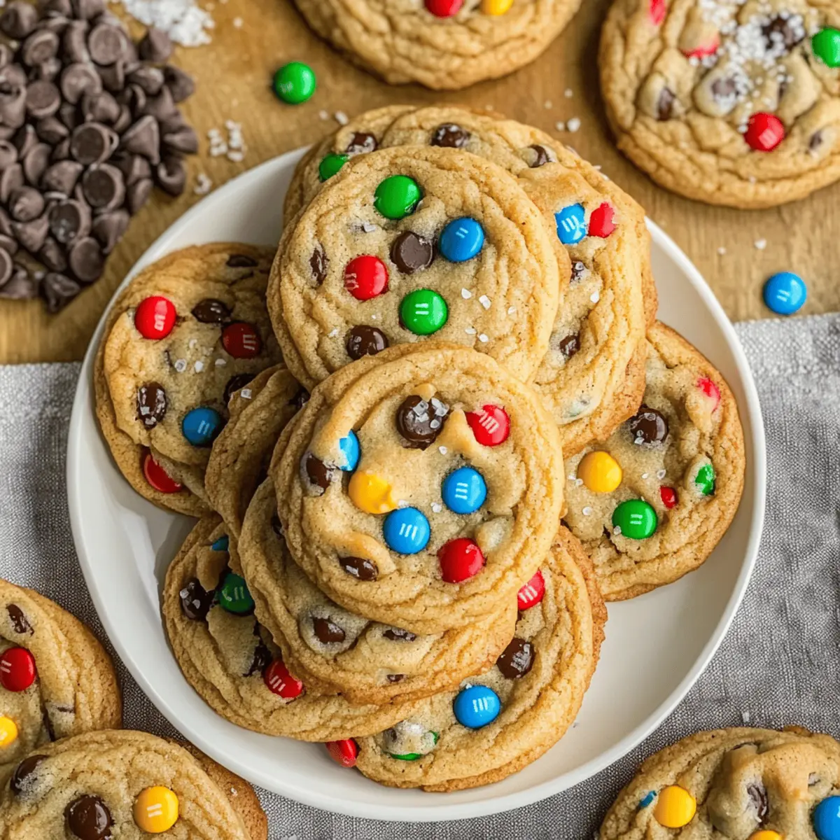 Peanut Butter M&M Cookies That Love You Back