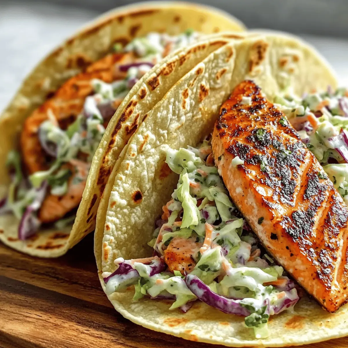 Flavor-Packed Salmon Tacos with Slaw for Quick Dinners