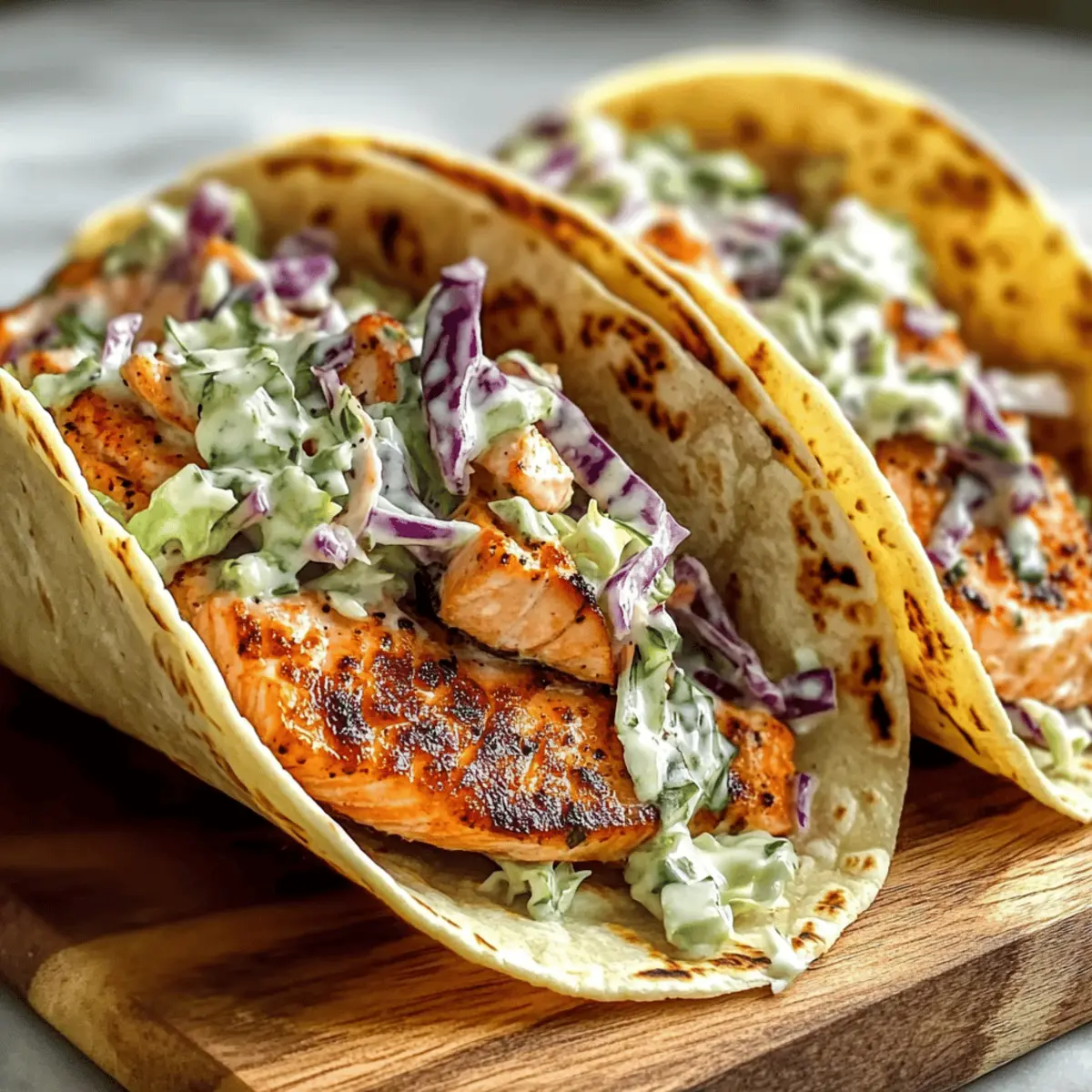 Salmon Tacos with Slaw oy6l5n