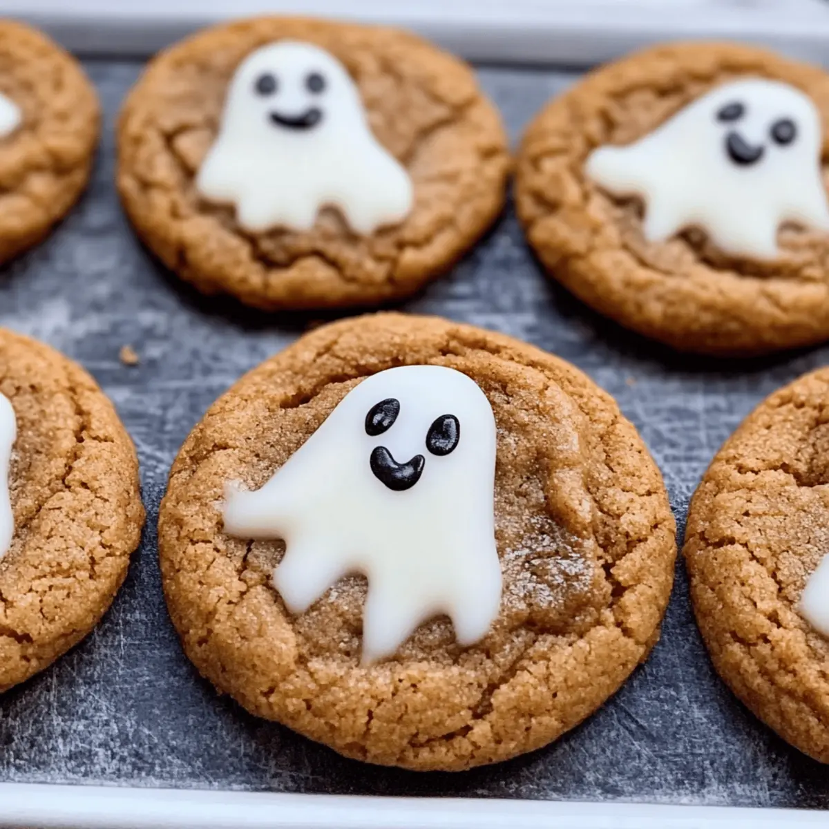 Spooky Ghost Brown Butter Pumpkin Cookies n90c45