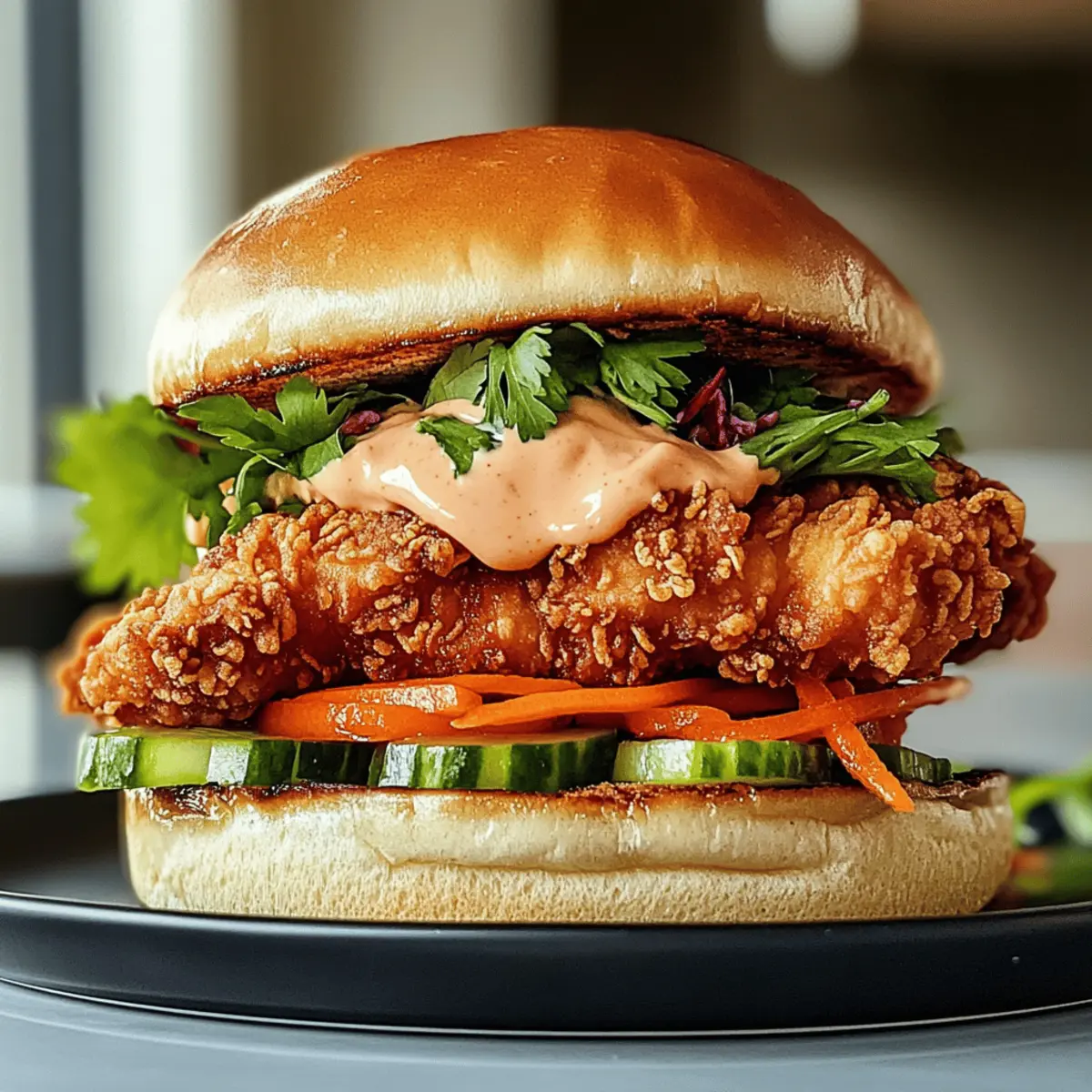 Thai Fried Chicken Sandwich g58gqe