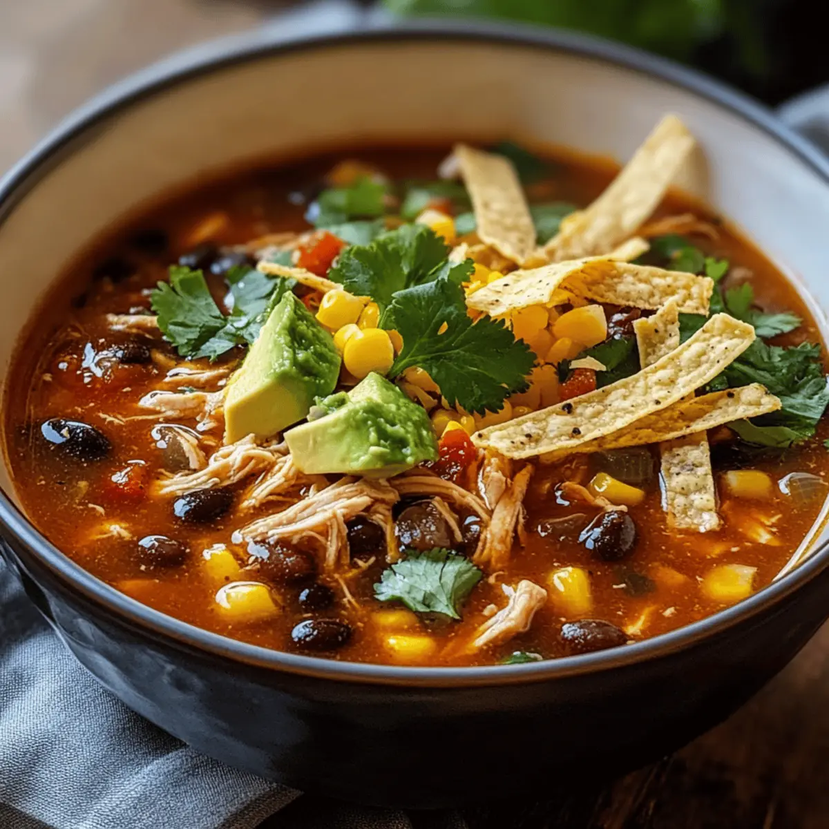 Cozy Up with Easy Crockpot Chicken Tortilla Soup Tonight