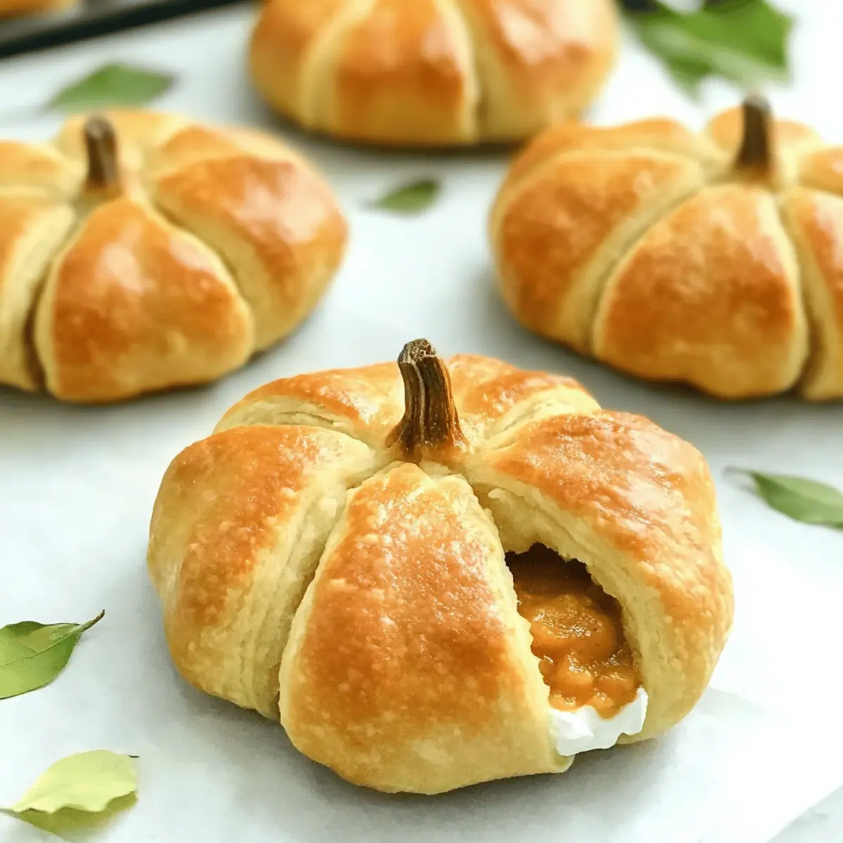 Cream Cheese and Pumpkin Pie Bliss in Flaky Crescent Bites