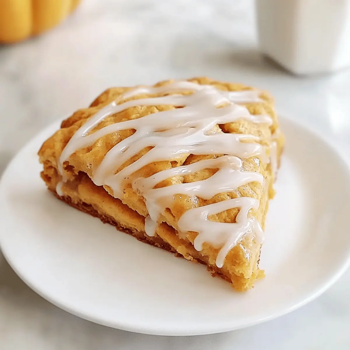 Heavenly Iced Pumpkin Scones for Your Fall Bliss