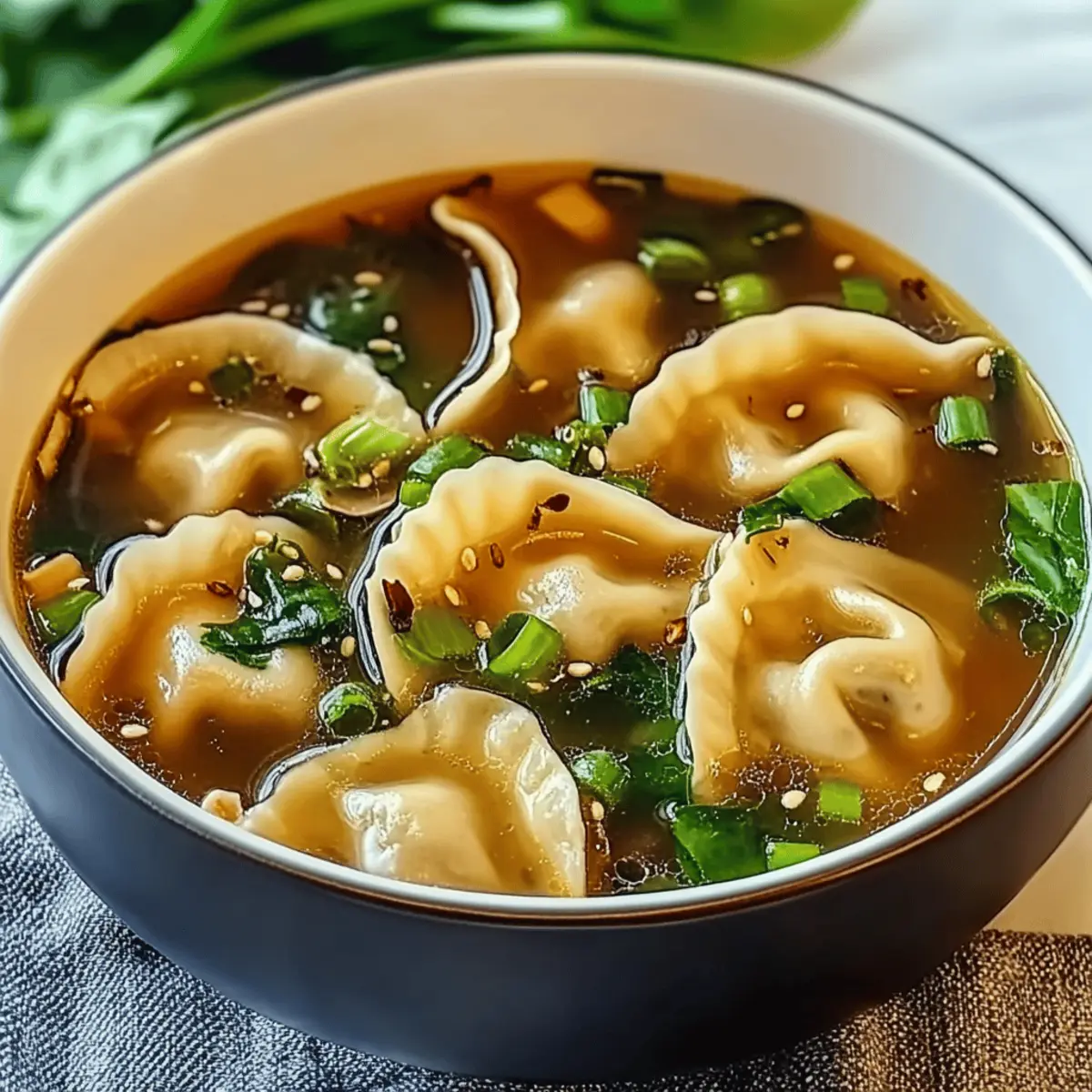 Comforting Potsticker Soup for Easy Weeknight Dinners