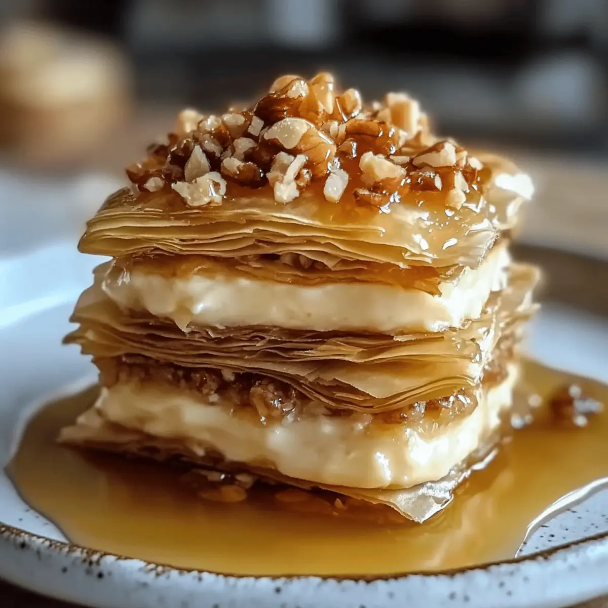 Baklava Cheesecake Phyllo Cookies with Honey Drizzle Bliss
