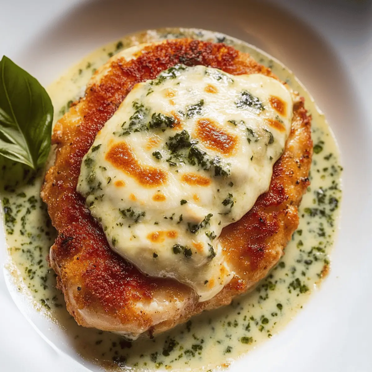 Creamy Mozzarella Chicken in Basil Cream Sauce for Easy Comfort
