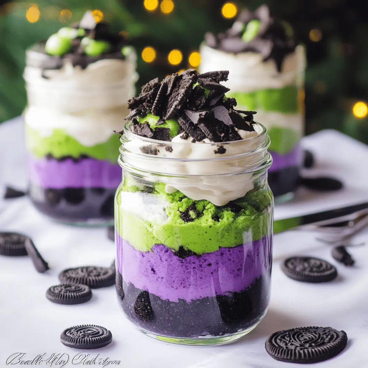 Beetlejuice Mini Trifles: Creepy Cute Dessert for Halloween Fun