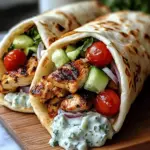 Chicken Gyros with Creamy Feta Tzatziki