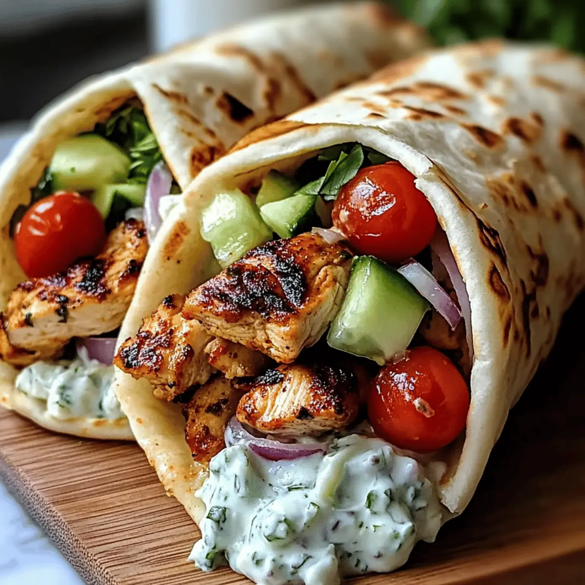 Delicious Chicken Gyros with Creamy Feta Tzatziki Bliss
