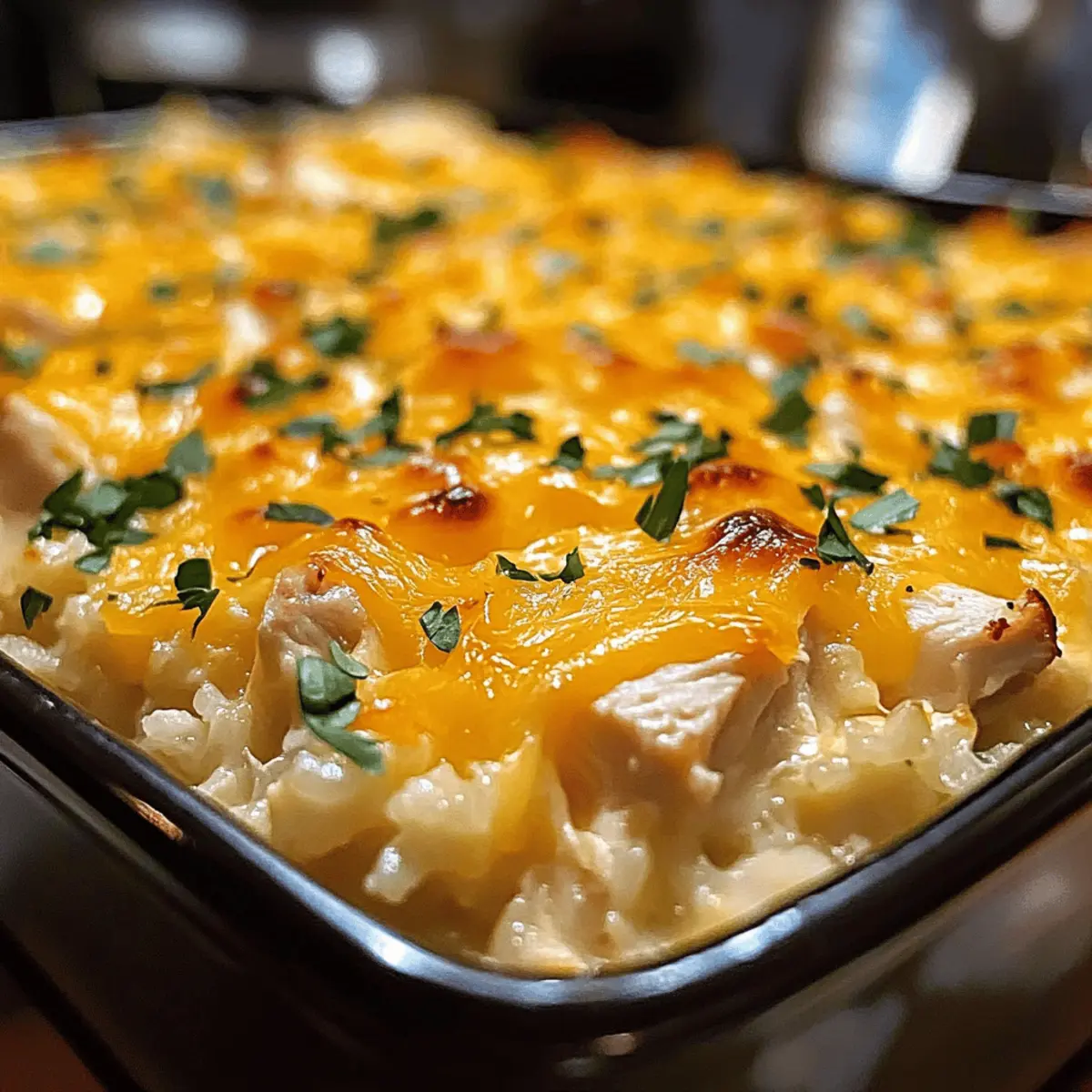 Comforting Chicken Cauliflower Rice Casserole for Cozy Nights