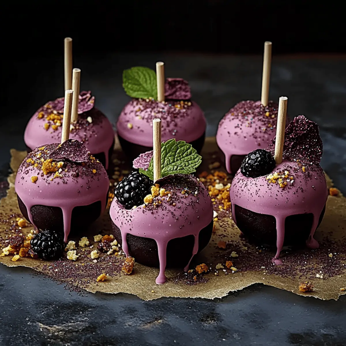 Forbidden Forest Blackberry Cheesecake Pops: Magical Treats to Enchant